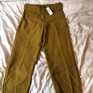 Goldenrod belted trousers